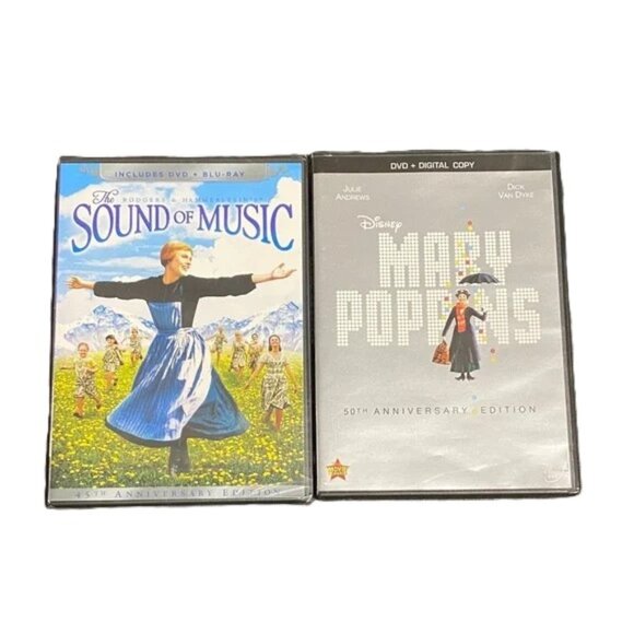 Disney Other - The Sound of Music DVD/BluRay and Mary Poppins DVD